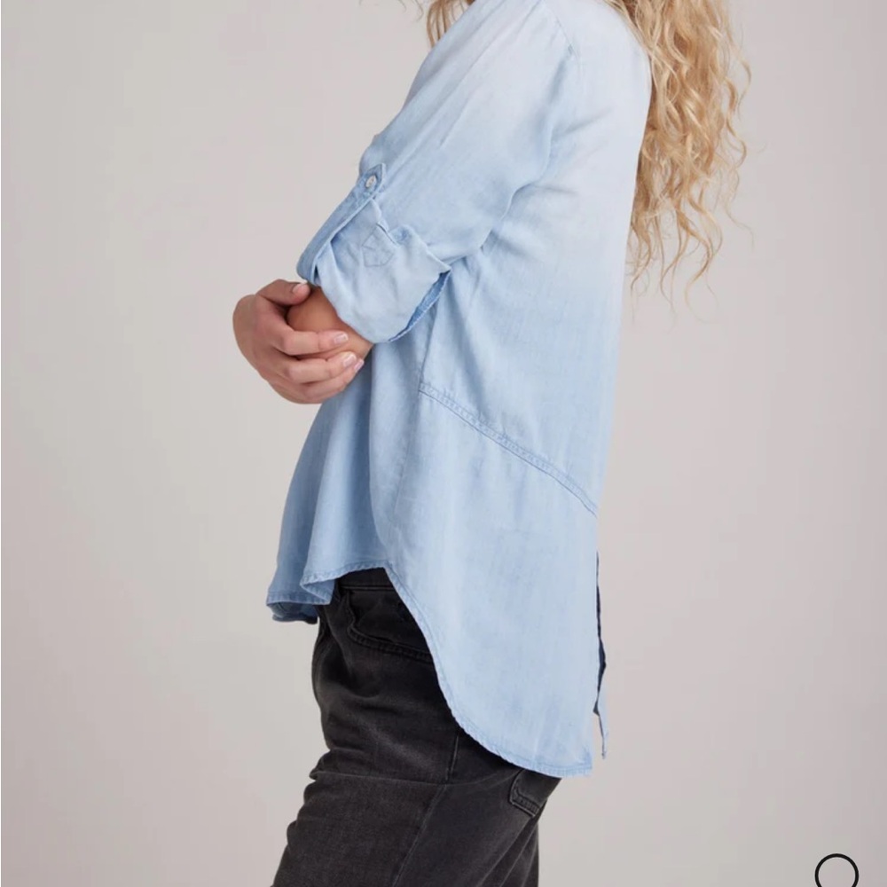 Bella Dahl Light Blue Button Down Shirt